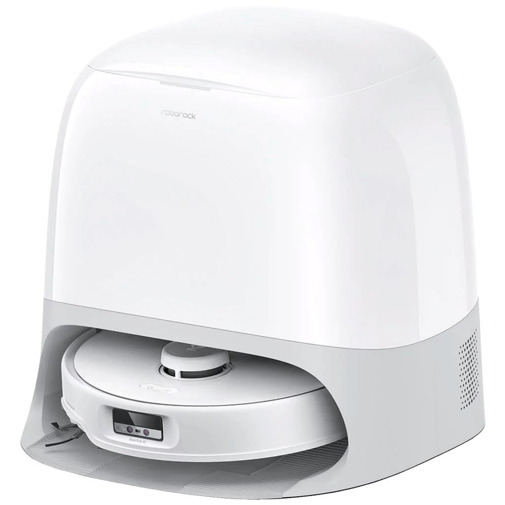 Roborock Robot usisavač sa stanicom za pražnjenje Qrevo Curv White, 6400 mAh, WiFi, Bijeli