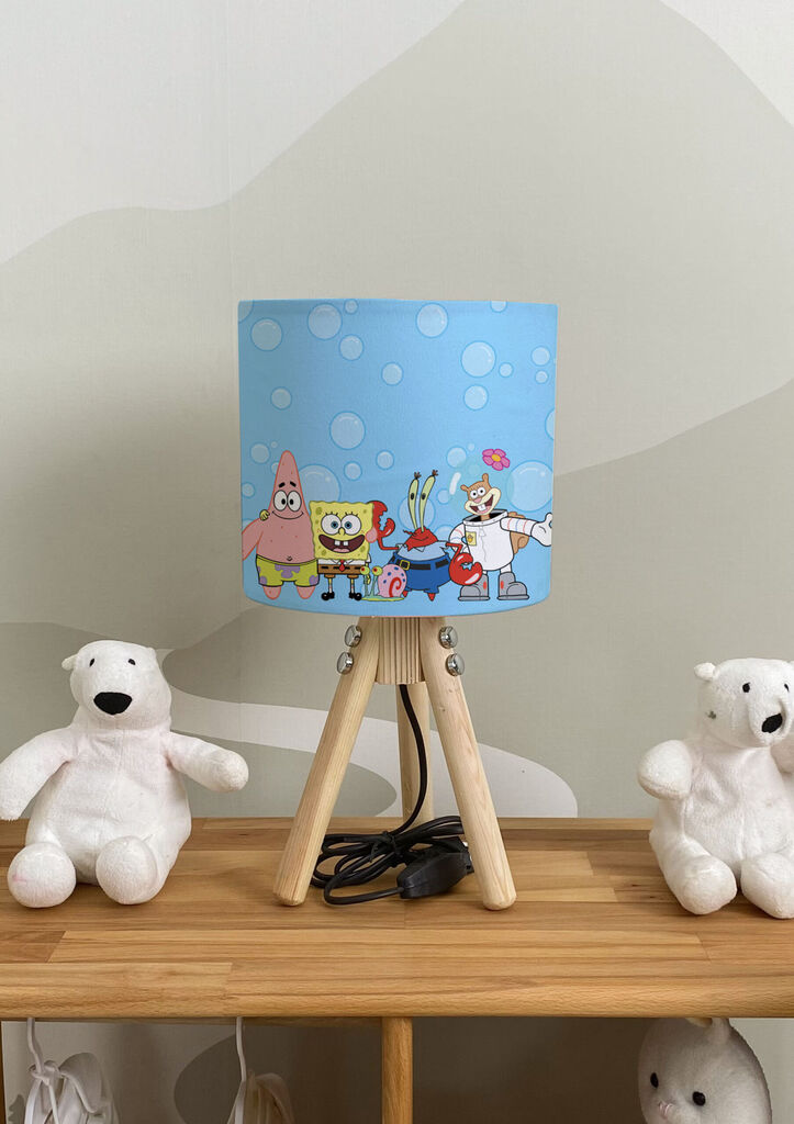 Bata i seka Dečija stona lampa Sunđer Bob, Plava