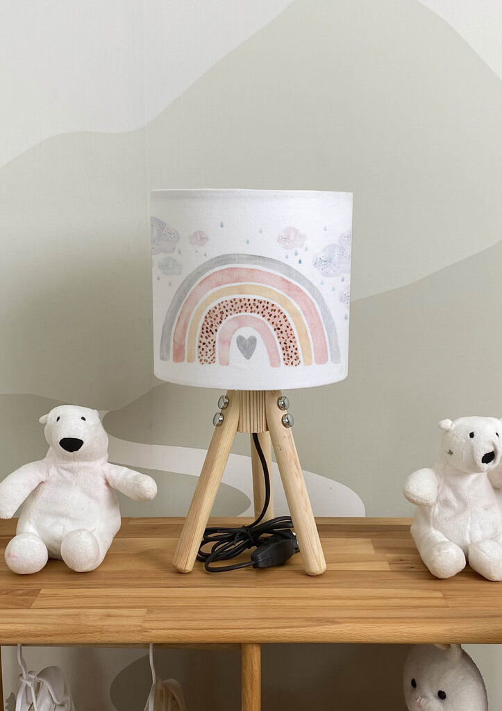 Bata i seka Dečija stona lampa Duga, Bela