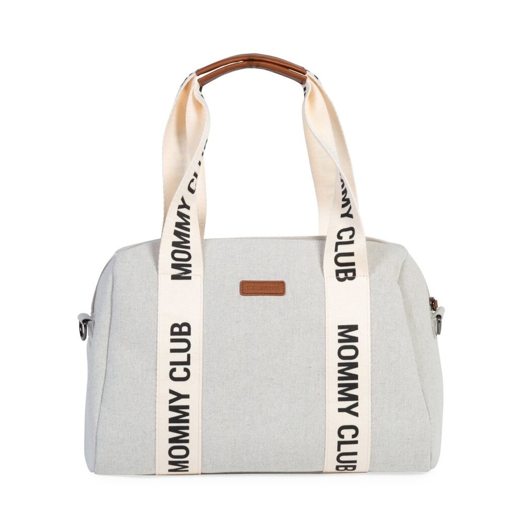 Childhome Torba za mame Signature Canvas, Bela