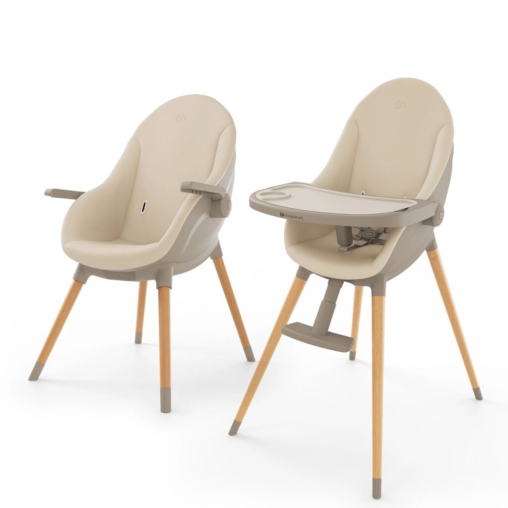 Kinderkraft Hranilica za bebe Fini Up 2u1, Bež
