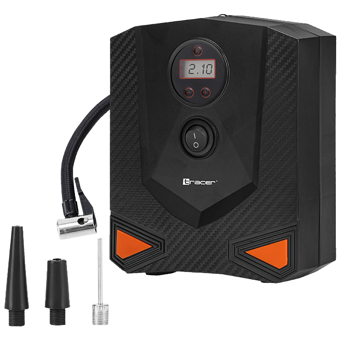 TRACER Kompresor RES-04-EL, LCD zaslon, DC 12V, 120 PSI, 8 bar, 120W, Crni