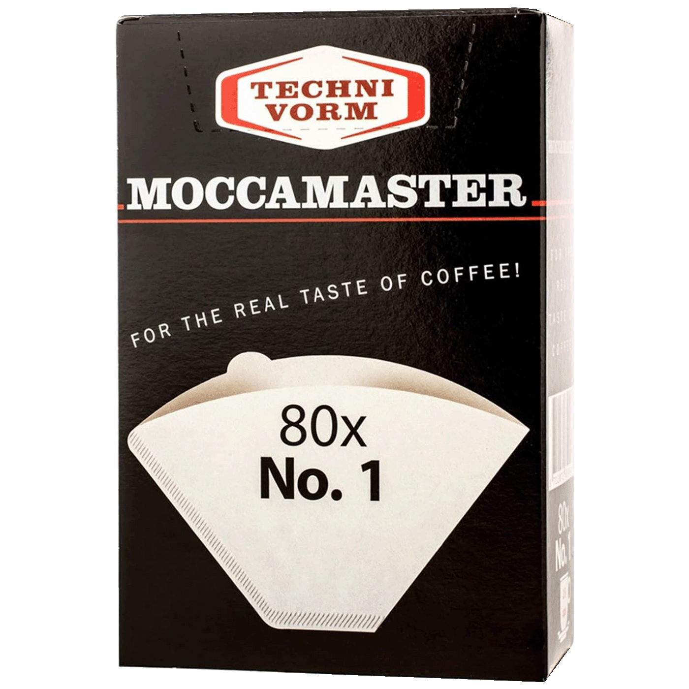 MOCCAMASTER Papirnati filteri za kafu, jednokratni, 80 komada, Bijeli