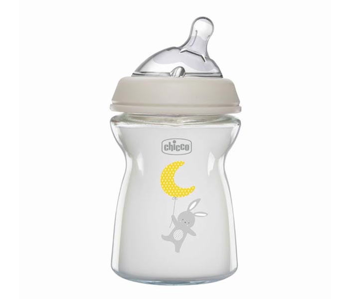 Chicco Staklena Natural Feeling flašica za bebe 250ml 0m + - A073736