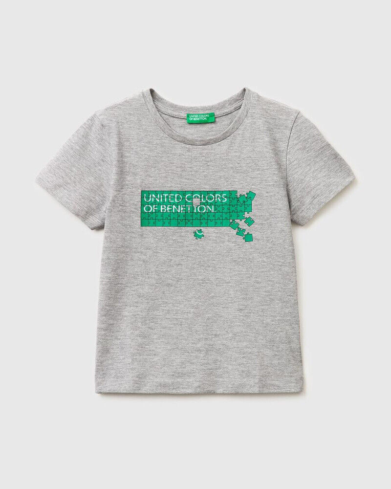 Benetton Majica za dječake 3I1XG10LKP-501-YS, Siva
