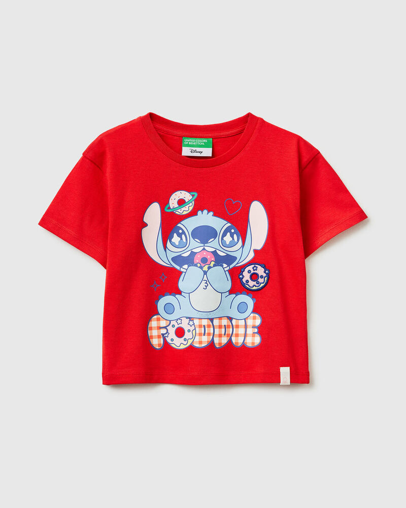 Benetto Majica za bebe Lilo & Stitch 3I1XG10MOP-30A-90, Crvena