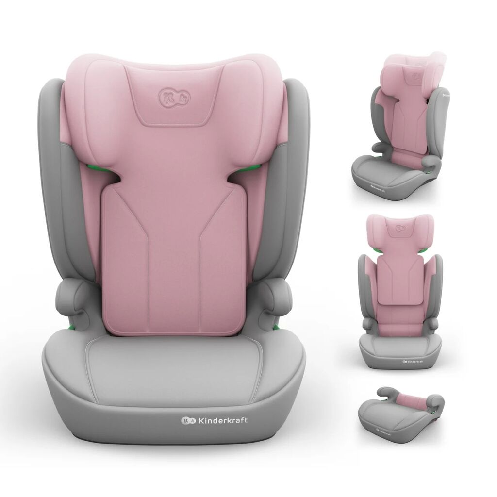 Kinderkraft auto-sedišta za decu I-Spark 2 Plus I veličina, 100-150 cm, roze