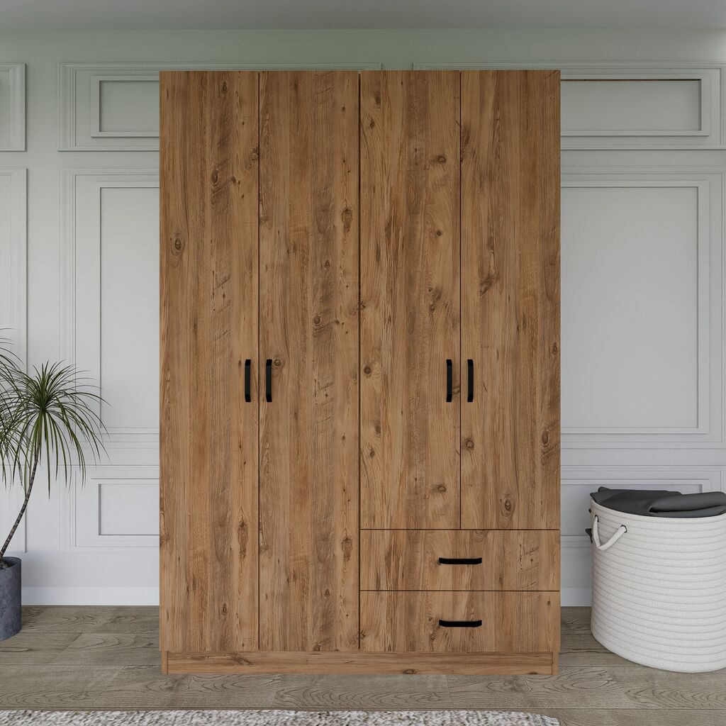 Hanah Home Ormar Yaman 1600-028, 120x180x45 cm, Smeđa