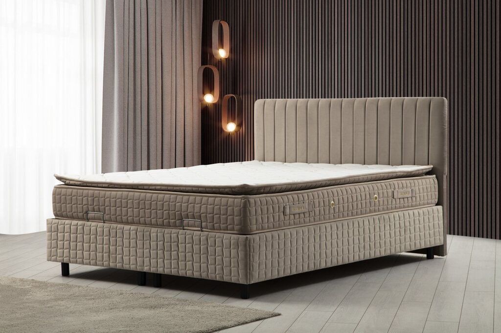Hanah Home Francuski krevet Safir, 160x114x200 cm, Smeđa