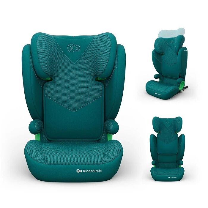 Kinderkraft auto-sedište za decu Јunior Fiks 2 Plus I-Size, 100-150 cm, zeleno