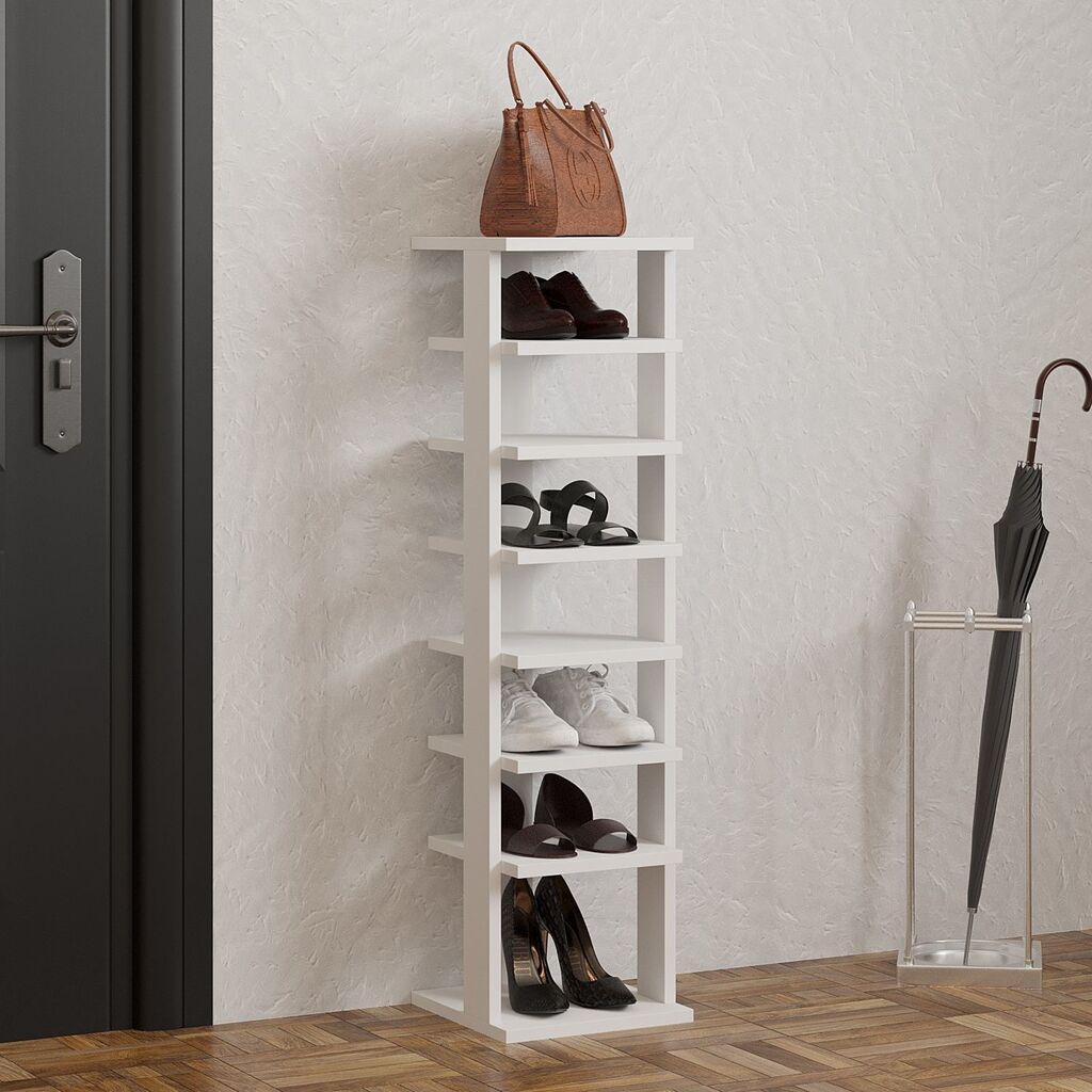 Hanah Home Cipelarnik Ayka, 29.6x110x29.6 cm, Bijeli