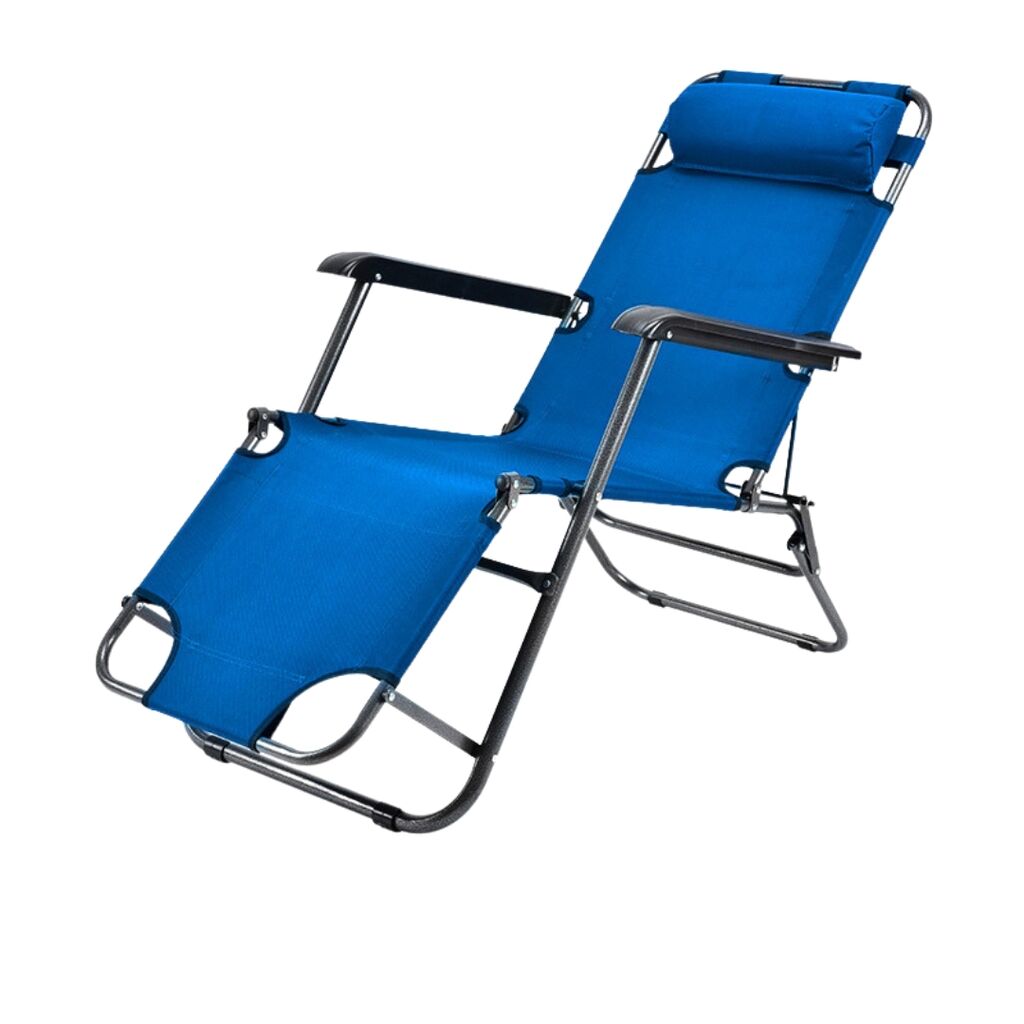 GIGA Kamping lezaljka stolica sklopiva plava 178cm