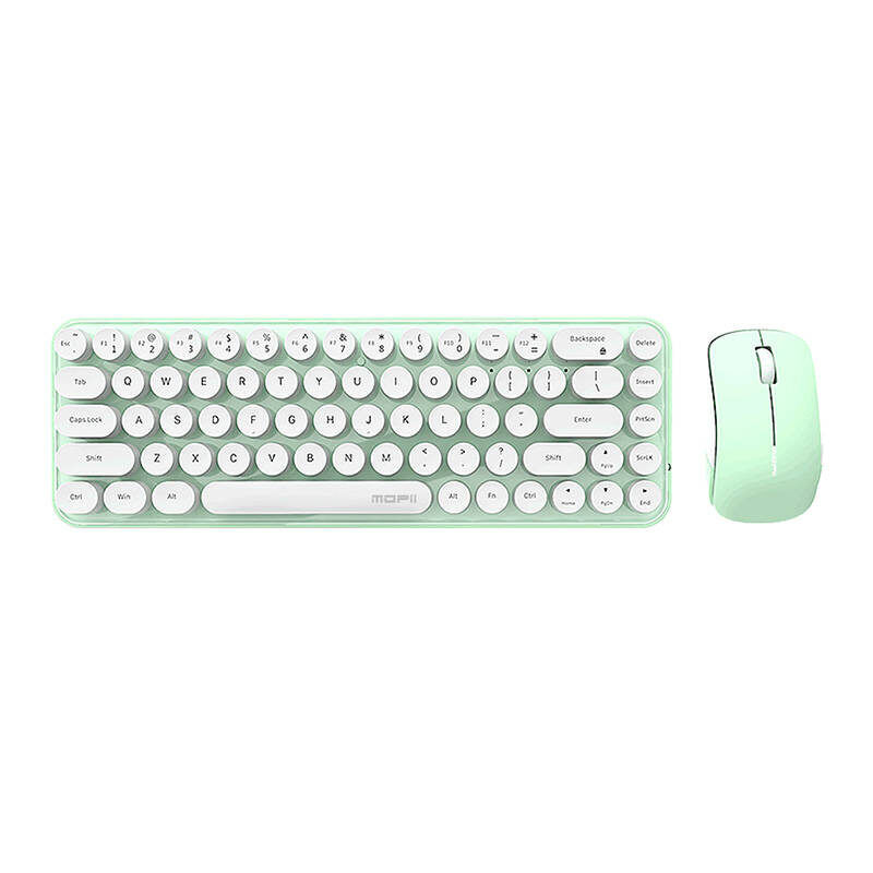 Mofii Bežična tastatura i miš Bean, Bijelo-zelena