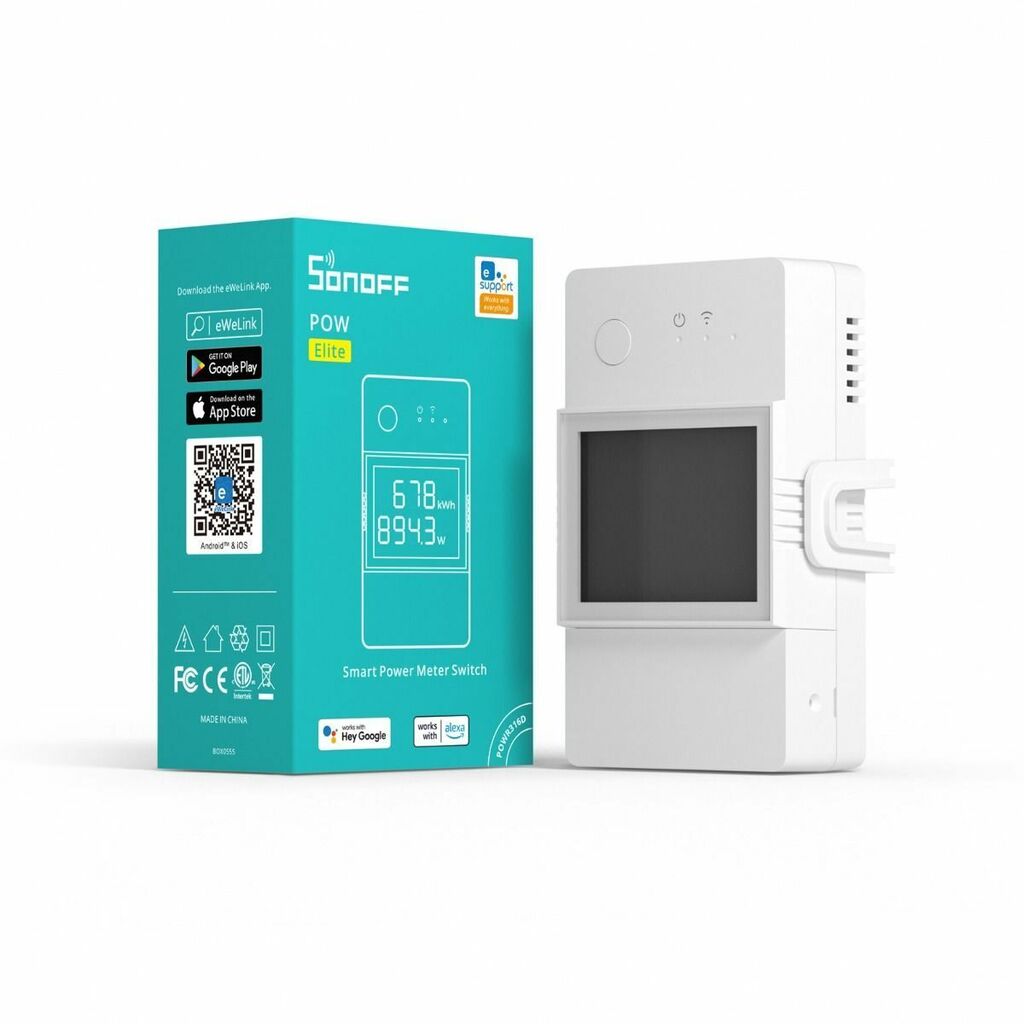 SONOFF POWR316D pametni prekidač digitalni mjerač snage s LCD-om