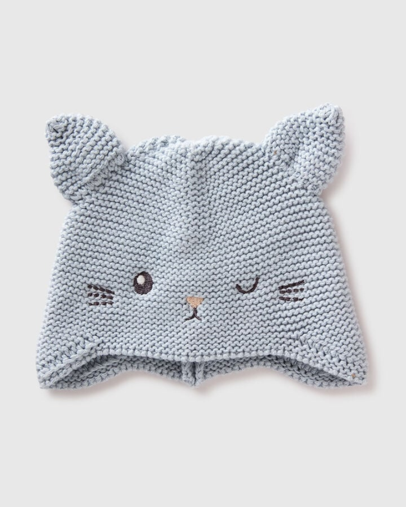 Benetton Kapa za bebe 600CRA002W-33W-62, Siva