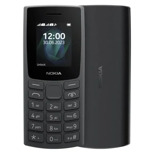 Nokia mobilni telefon 105 DS 2023, crni