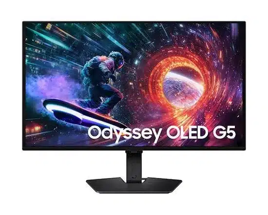 Samsung Gaming Monitor Odyssey G50SF, 27" QHD OLED, 180Hz, 0.03ms, FreeSync, G-SYNC Compatible, Anti-Glare, HDMI, DP, VESA