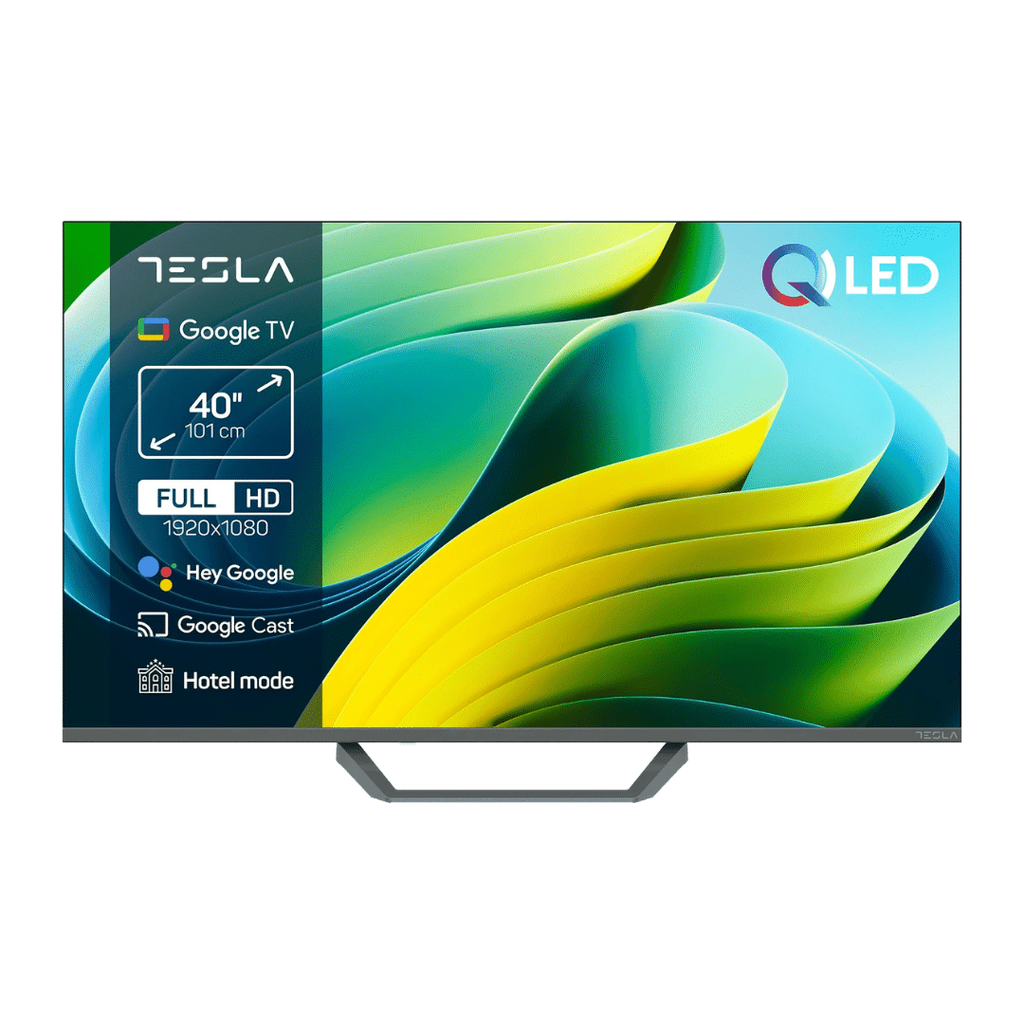 TESLA QLED televizor Q43E665GFS , FHD, Smart TV, Google TV™, Siva