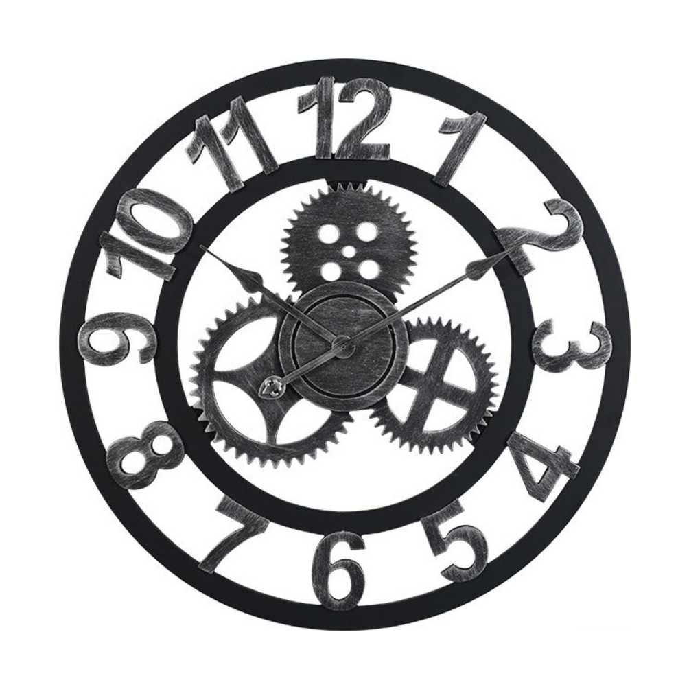 GIGA Timer dekorativni zidni sat 60 cm crni