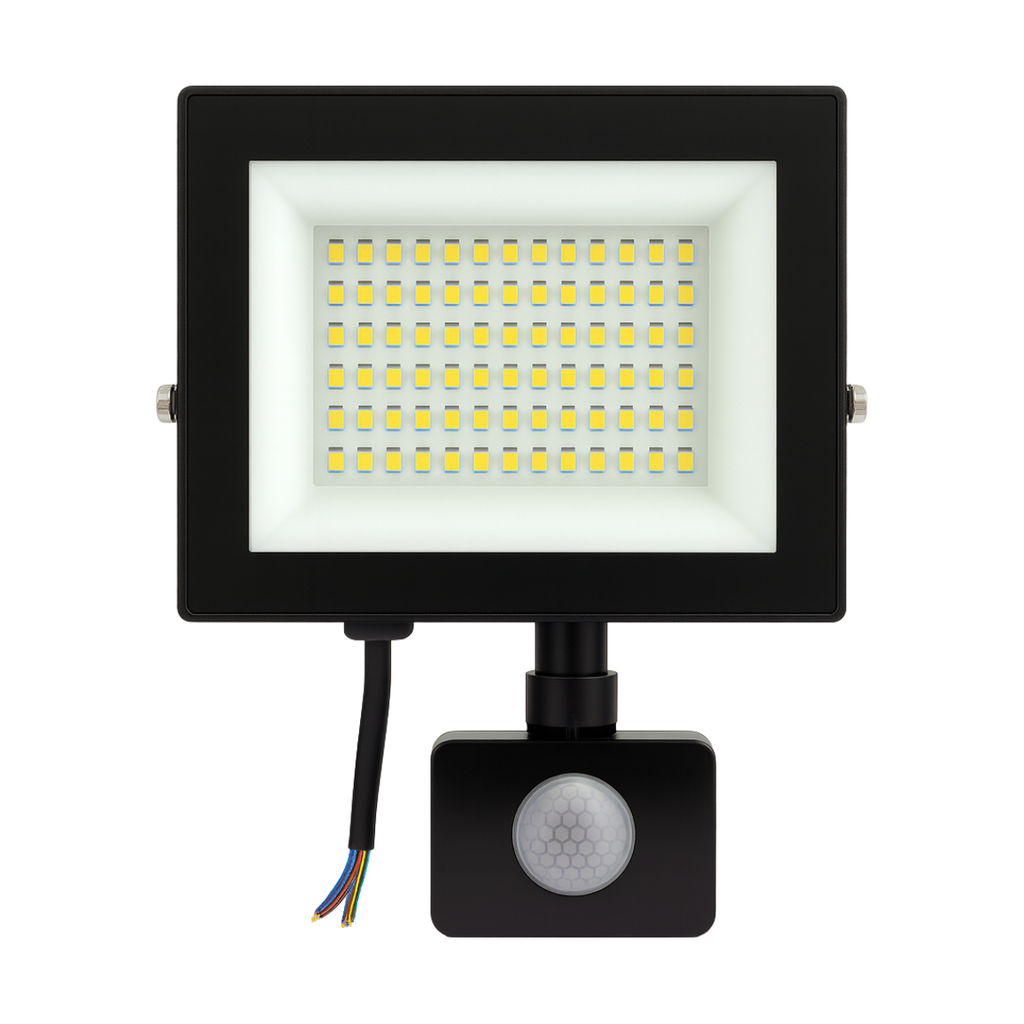 Giga Led Reflektor sa senzorom, 70W, Crni