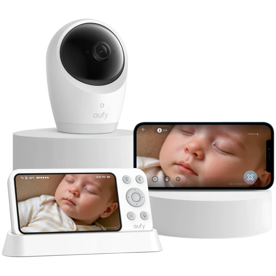 Anker Monitor za bebe Eufy E21, 5000mAh, Bijeli