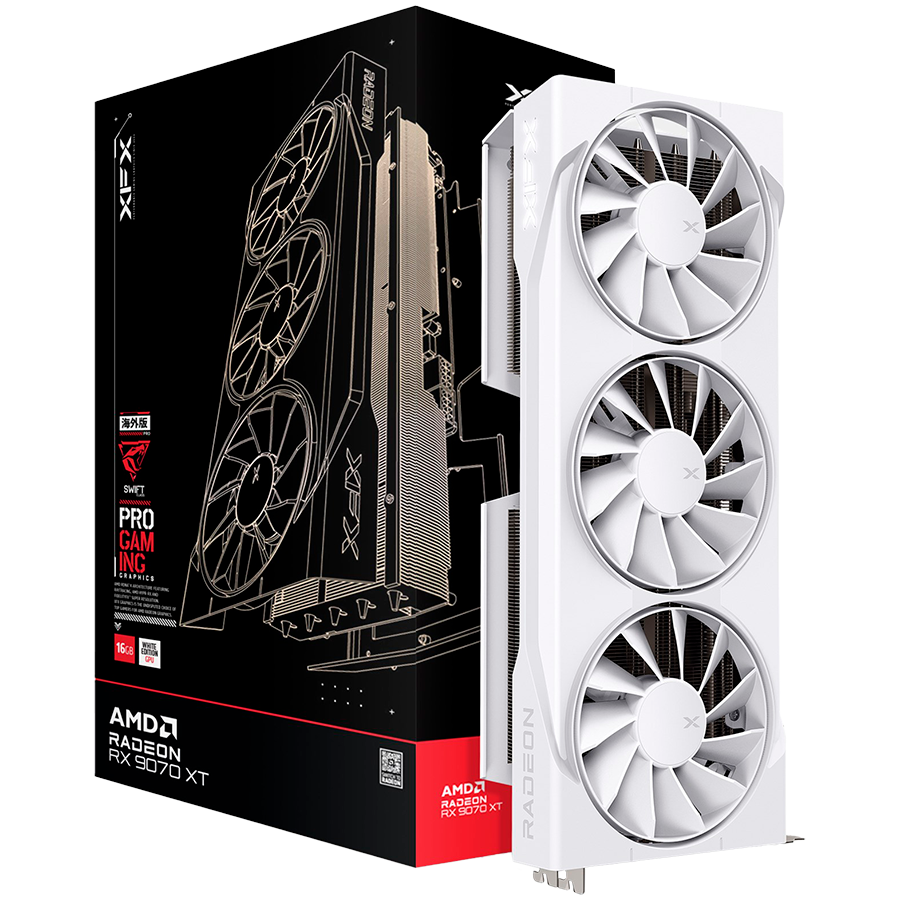 XFX Swift Grafička kartica Radeon RX 9070 XT White Gaming Edition, 16GB, GDDR6 | Ananas