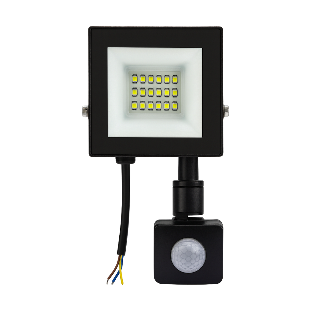 Giga Led Reflektor sa senzorom, 20W, Crni
