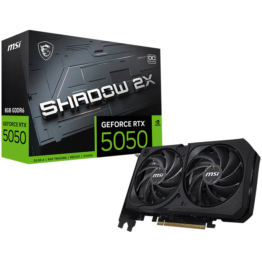 MSI Grafička kartica GeForce RTX 5050 Shadow 2X OC, 8GB, GDDR6 | Ananas