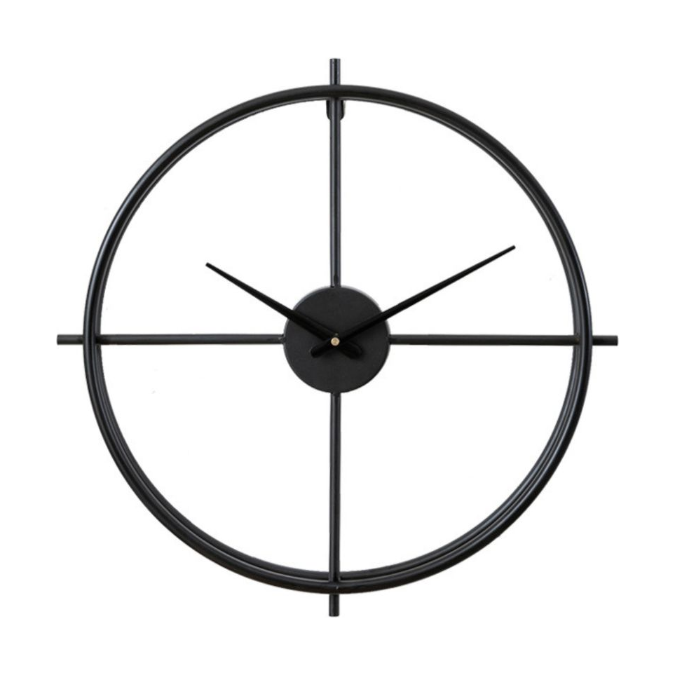 GIGA Majestic dekorativni zidni sat 60 cm crni