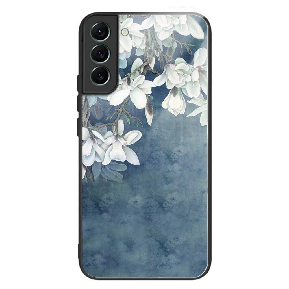 Maska za mobilni telefon Galaxy S24 Magnolia, Teget-bijela