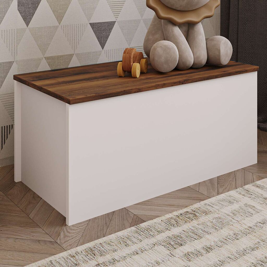 Hanah Home kutija za odlaganje Florya, 90x45,5x45 cm, bijela