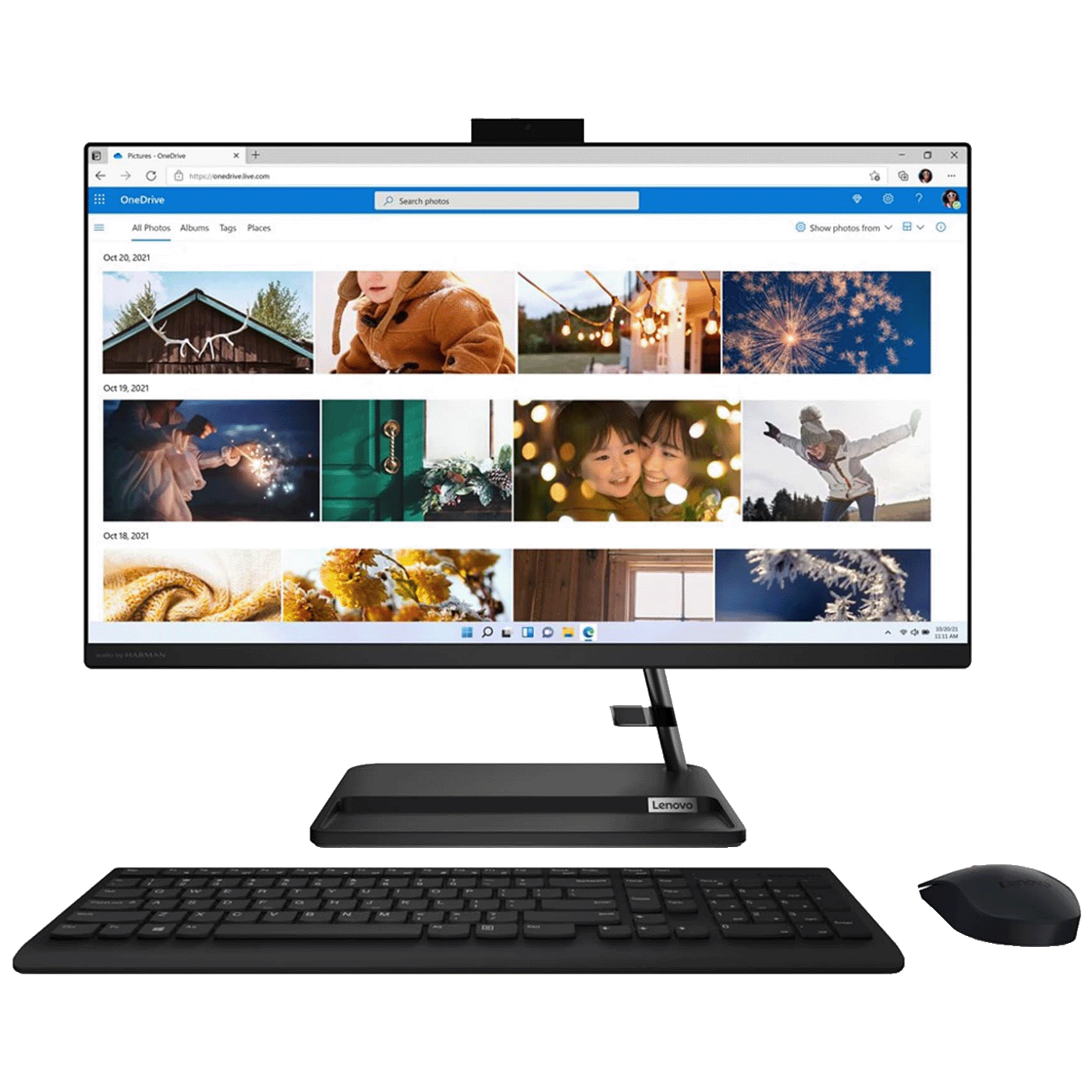Lenovo Desktop AiO, Intel i3-1215U, 8GB DDR4, SSD 512GB, 27" | Ananas