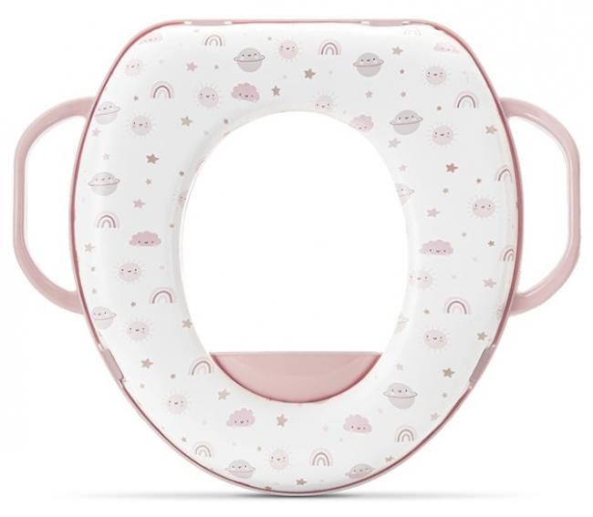Lorelli Adapter za wc šolju za decu sa ručicama Planets, Roze