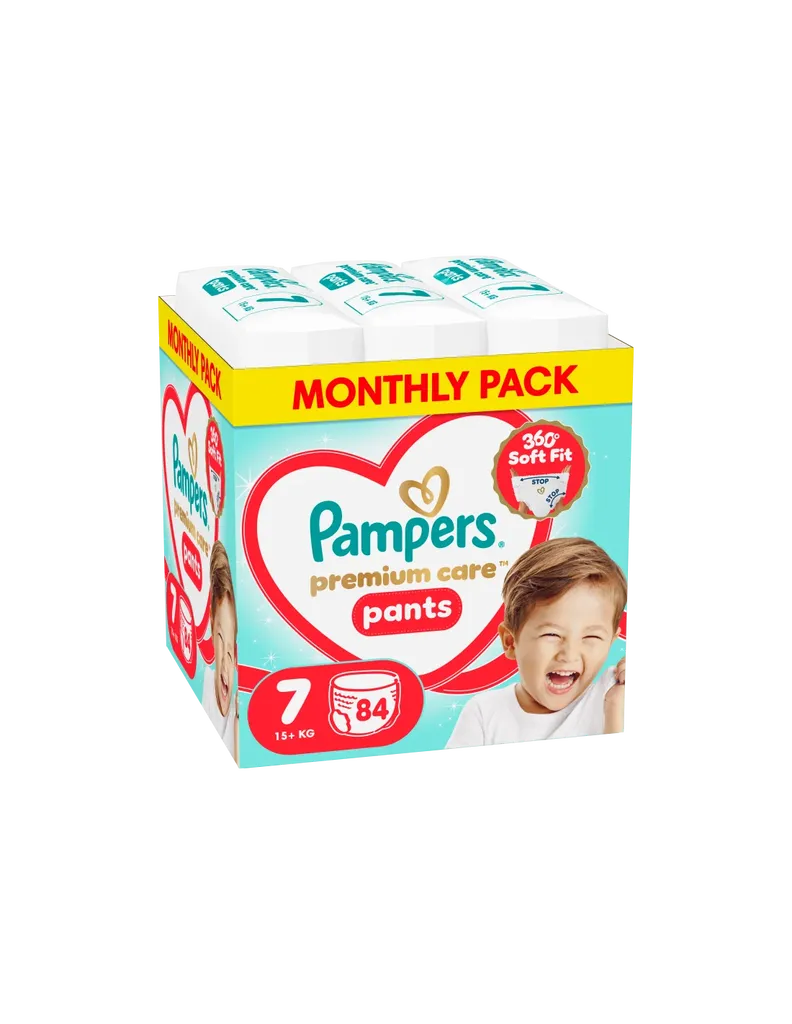 Pampers Pelene Premium Care Pants 7, Monthly, 15+kg, 84/1