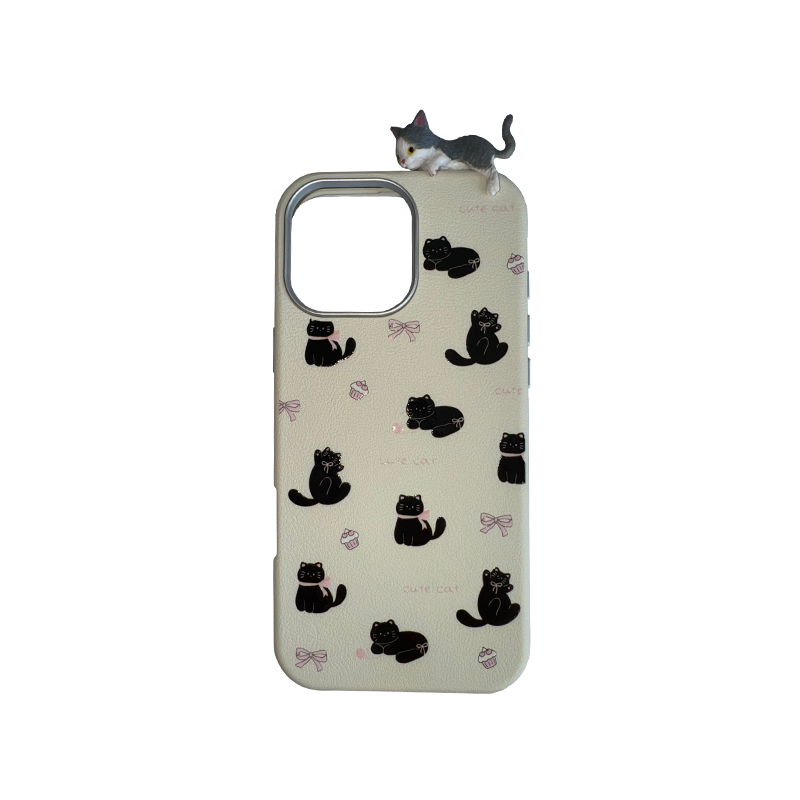 Maska Cat za iPhone 16 Pro Max, Siva