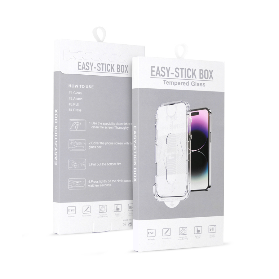 Easy-Stick Zaštitno staklo za mobilni telefon Iphone 11 Pro Max, Crna