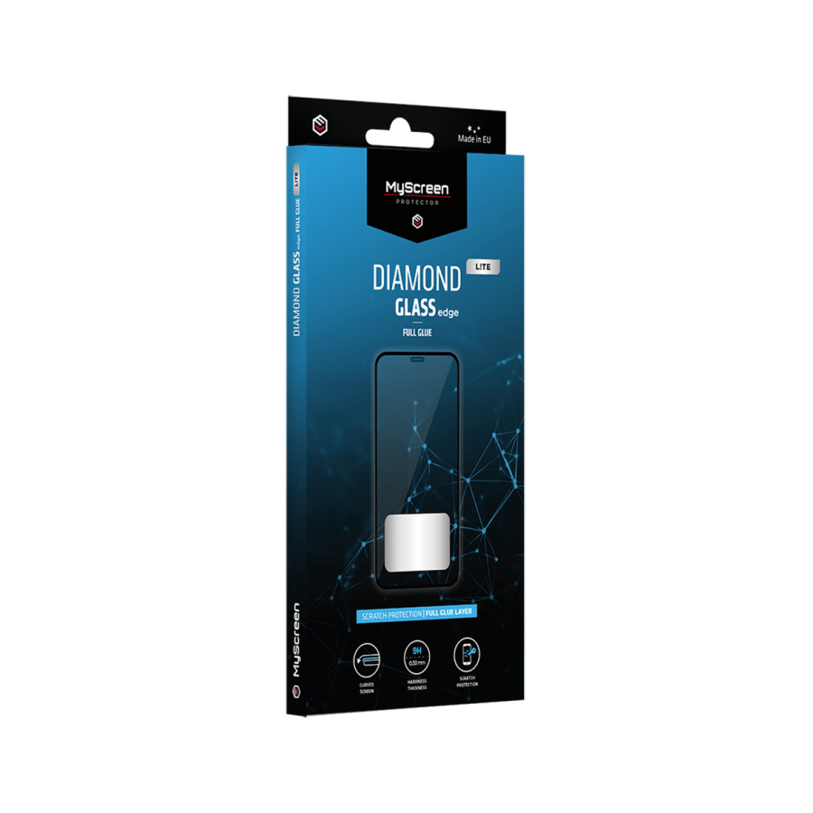 Myscreen Kaljeno zaštitno staklo za mobilni telefon Samsung Galaxy S23 FE Diamond Glass Edge, Crno