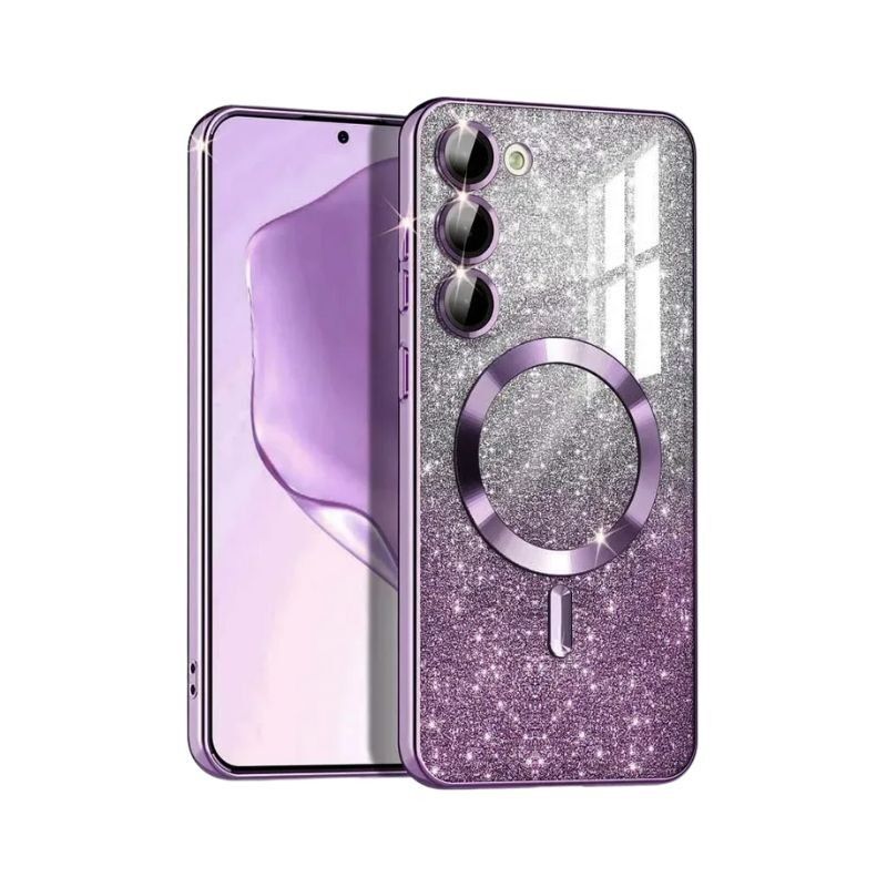 MagSafe maska za mobilni telefon Samsung A16 Glitter, Ljubičasta
