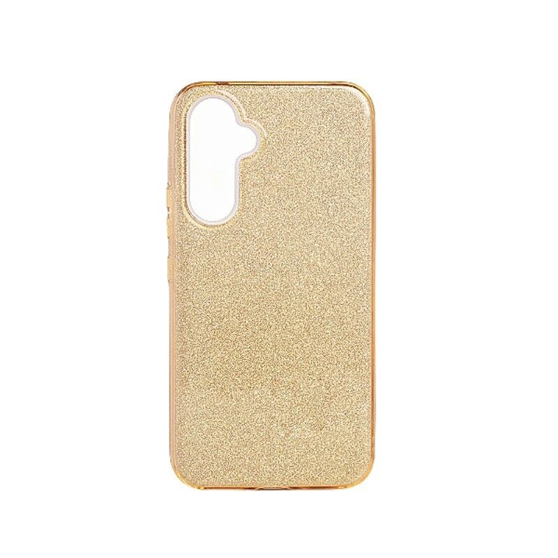 Silikonska maska za mobilni telefon Samsung A14 Glitter, Zlatna boja