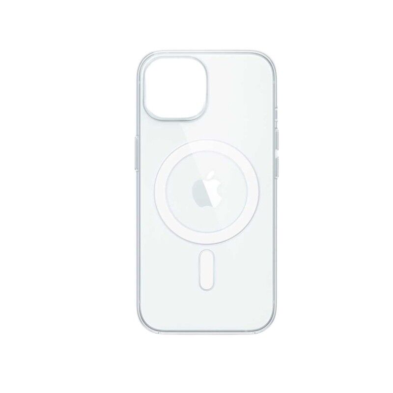 Magsafe maska za mobilni telefon iPhone 15 Pro Max, Silikonska, Providna