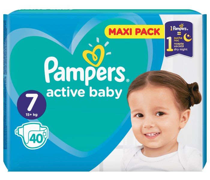 Pampers Pelene Active Baby 7, 40/1