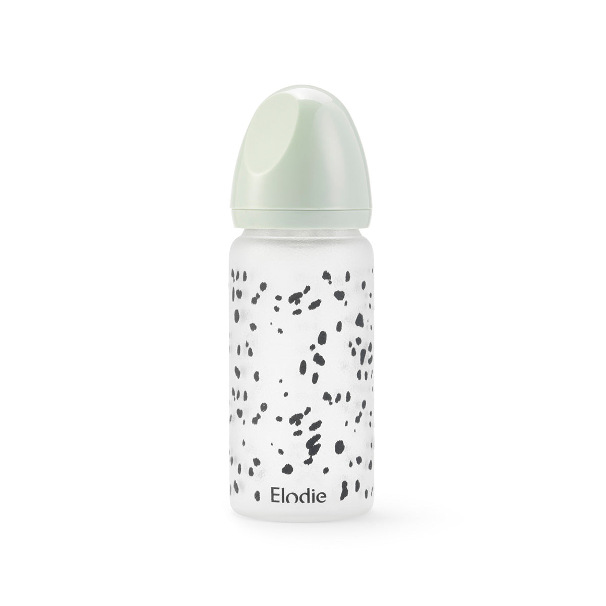 ELODIE DETAILS Staklena flašica za hranjenje Dalmatian Dots, Belo - crna
