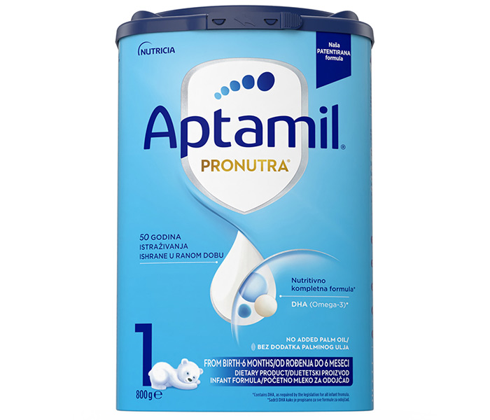 PRONUTRA 1, početna mlečna formula za odojčad, od rođenja do 6 meseci, 800 g