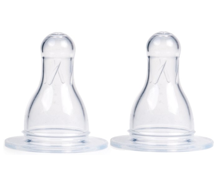 CANPOL BABIES Silikonska cucla za bebe spor protok 2/1