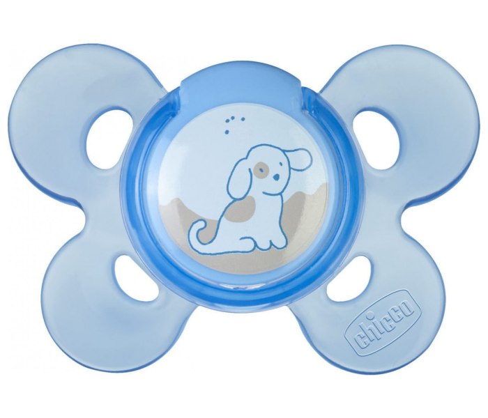 Chicco Varalica fizio silikon 0-6m 1/1 0%bpa plava udobnost, plava