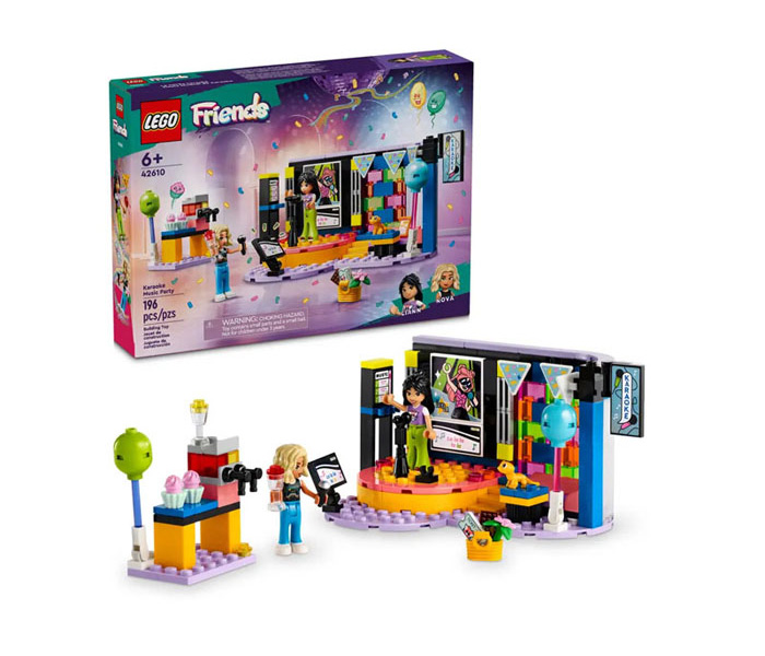 Lego Toy Cube Friends Karaoke Music Party 6g+, šareno