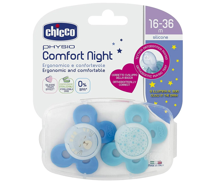 Chicco Varalica fizio silikon 16-36m+ 2/1 0%bpa plava udobnost, plava