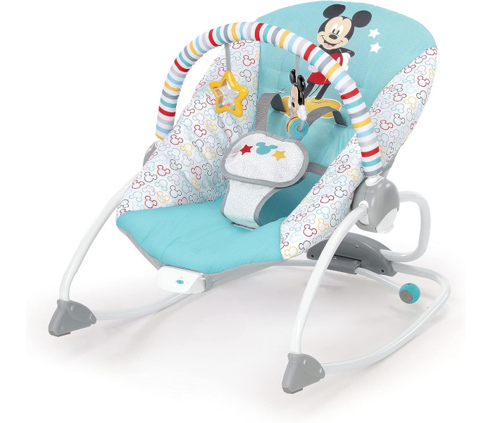 Kids II Ležaljka za bebe Disney Mickey Mouse, Plava