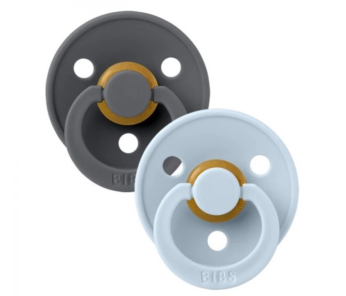 BIBS Cucle, 18m+, 2 komada, Iron & Baby Blue