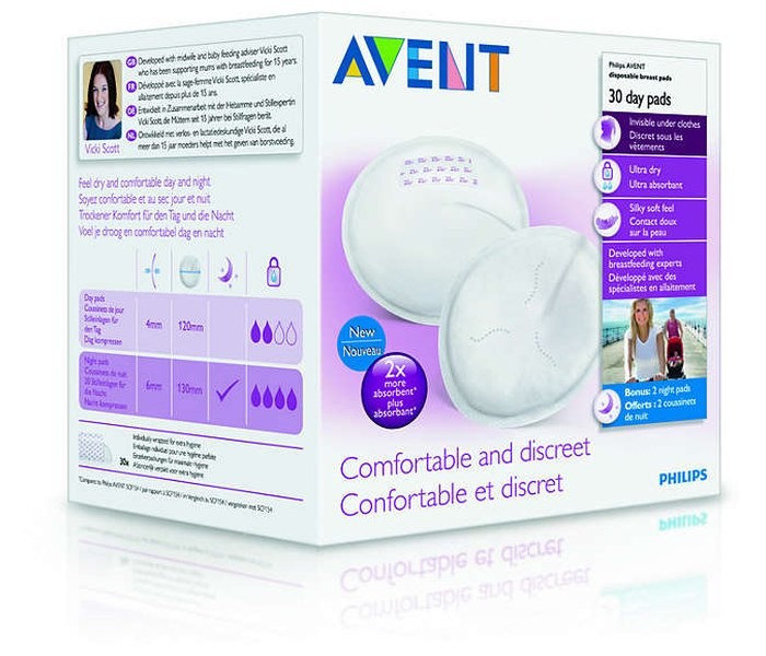 Philips Avent Jednokratni dnevni tupferi za grudi, 100 komada